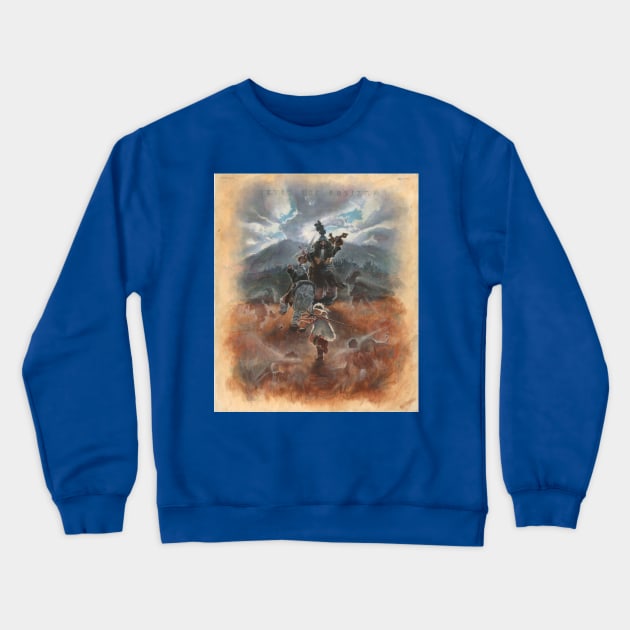 David fights Goliath Crewneck Sweatshirt by WithCharity